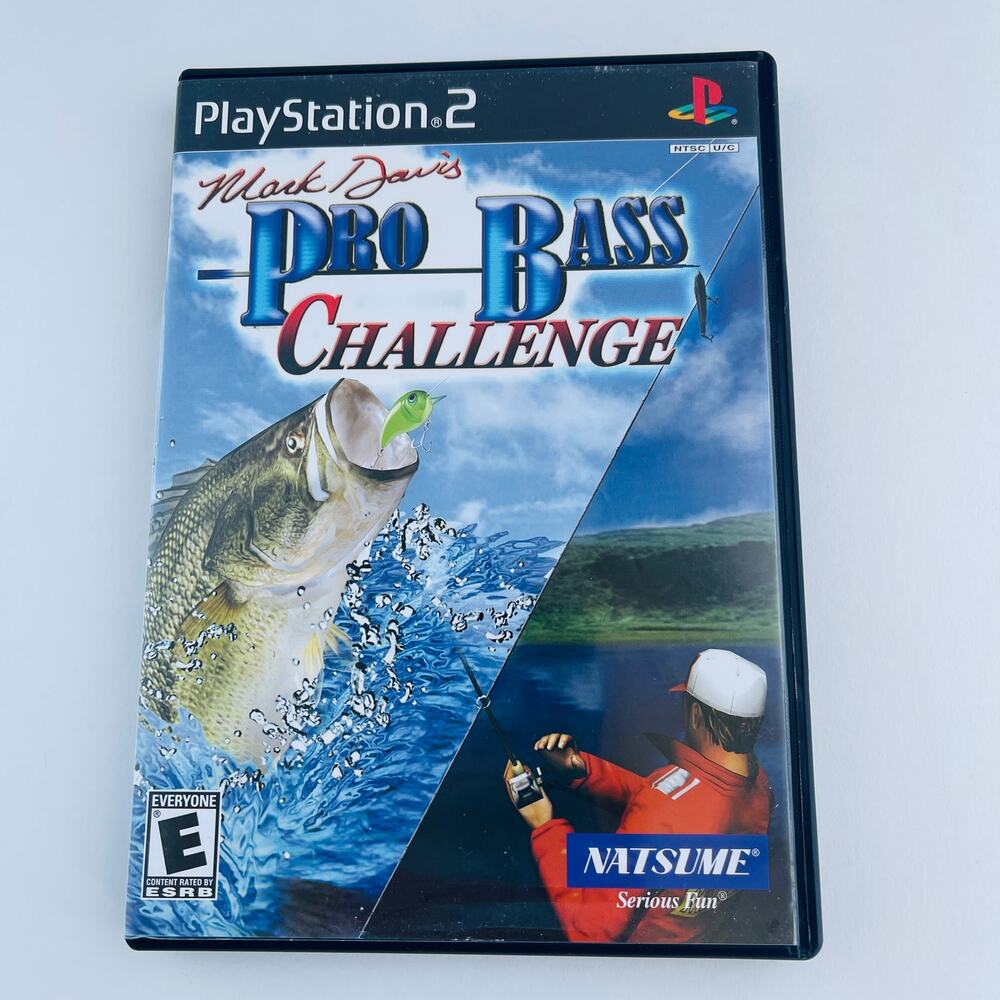 Mark Davis Pro Bass Challenge Sony PlayStation 2 PS2 2003 CIB Everyone